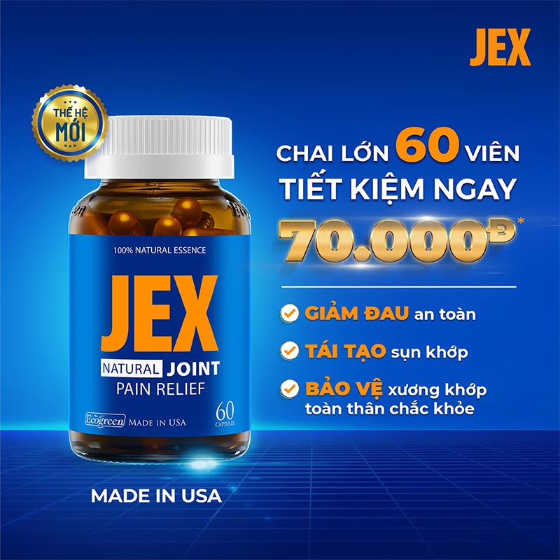 Jex cải thiện đau nhức xương khớp