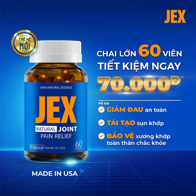 Jex cải thiện thoái hóa khớp gối khoa học