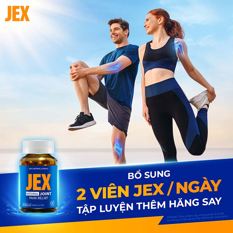 Sử dụng JEX cải thiện sức khỏe khớp gối