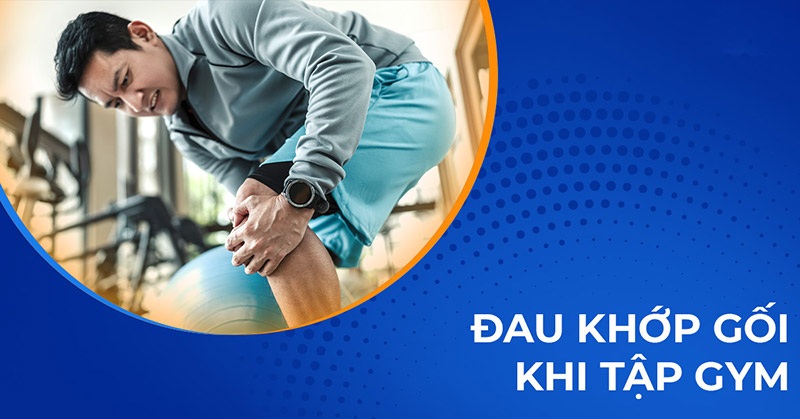 Bị đau khớp gối khi tập gym