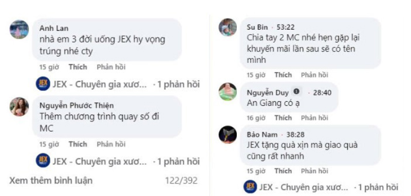 Khách hàng tiếc nuối vì không trùng giải
