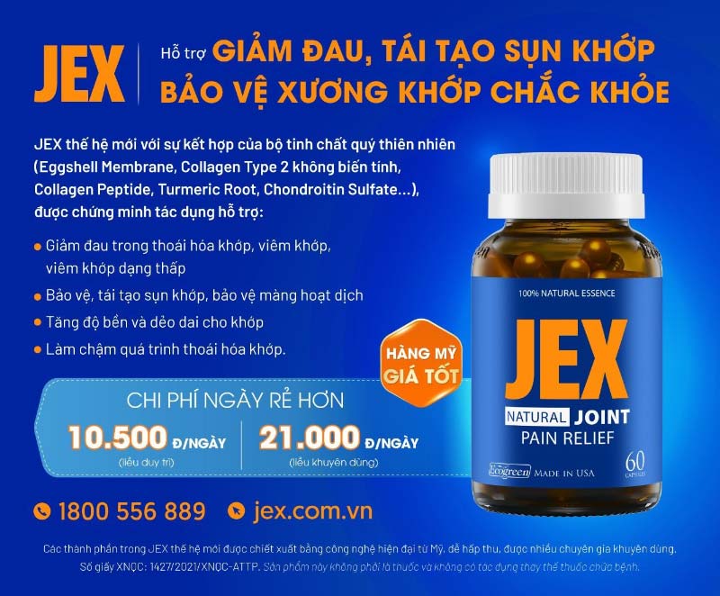 Jex hỗ trợ cải thiện viêm đa khớp