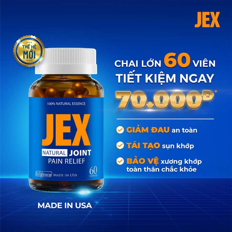 Jex hỗ trợ cải thiện đau cổ vai gáy