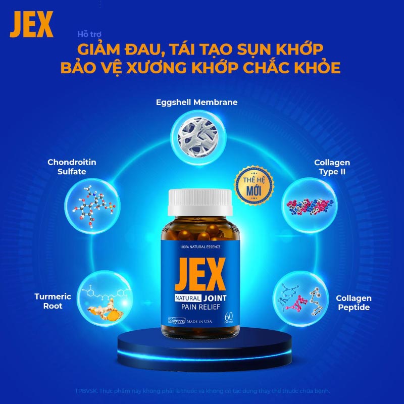 JEX bổ sung dưỡng chất cho xương khớp