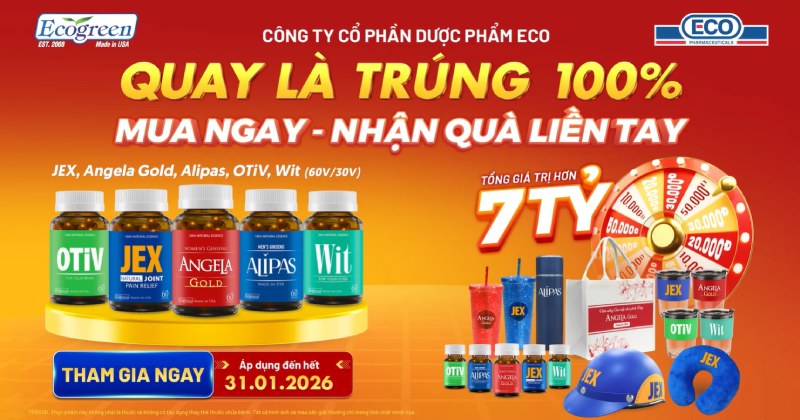 ƯU ĐÃI ĐẶC BIỆT: QUAY LÀ TRÚNG 100% CÙNG JEX, ALIPAS, ANGELA GOLD, OTIV, WIT