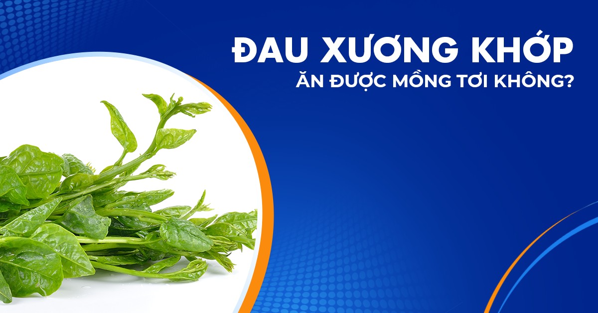 Đau xương khớp ăn được mồng tơi không?
