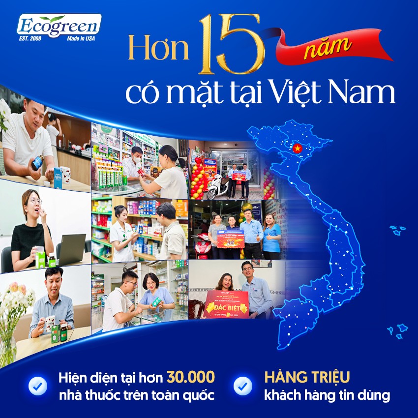 sản phẩm ecogreen 15 năm có mặt tại việt nam