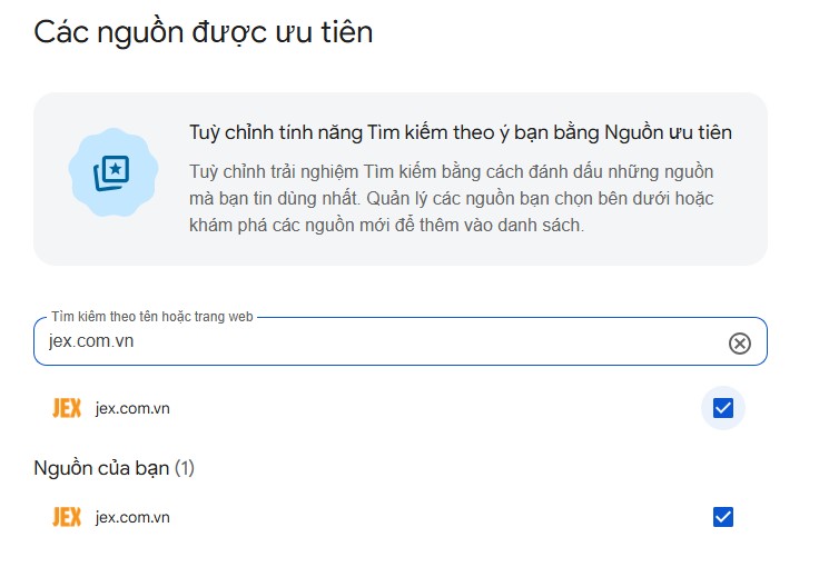 jex trên google